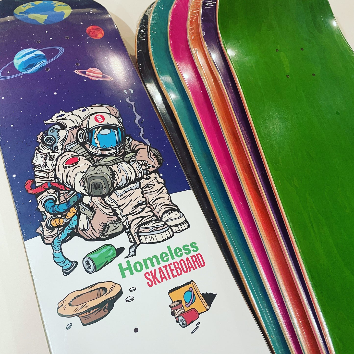 Astronaut planets deck