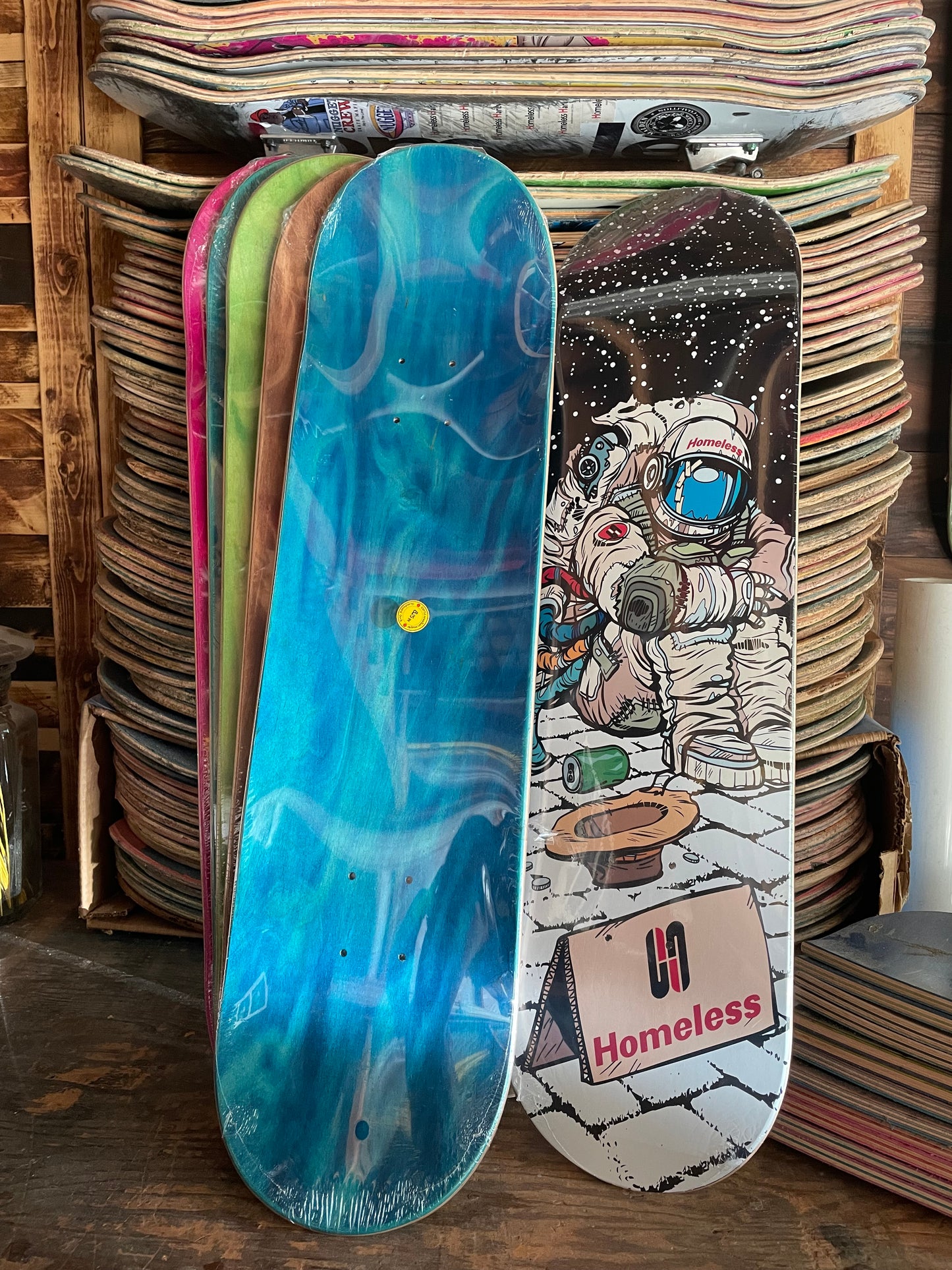 astronaut skateboard deck